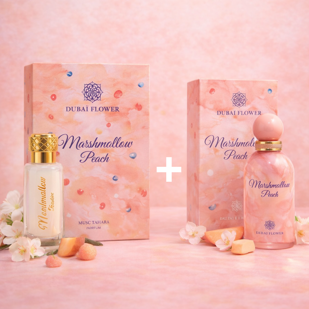 Marshmallow Peach – Duo Gourmand par Dubai Flower
