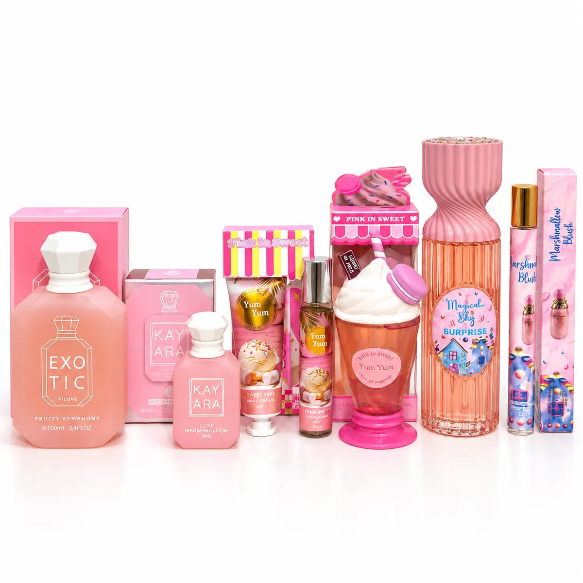 Coffret Parfum Femme Gourmand & Marshmallow - Pink Girly