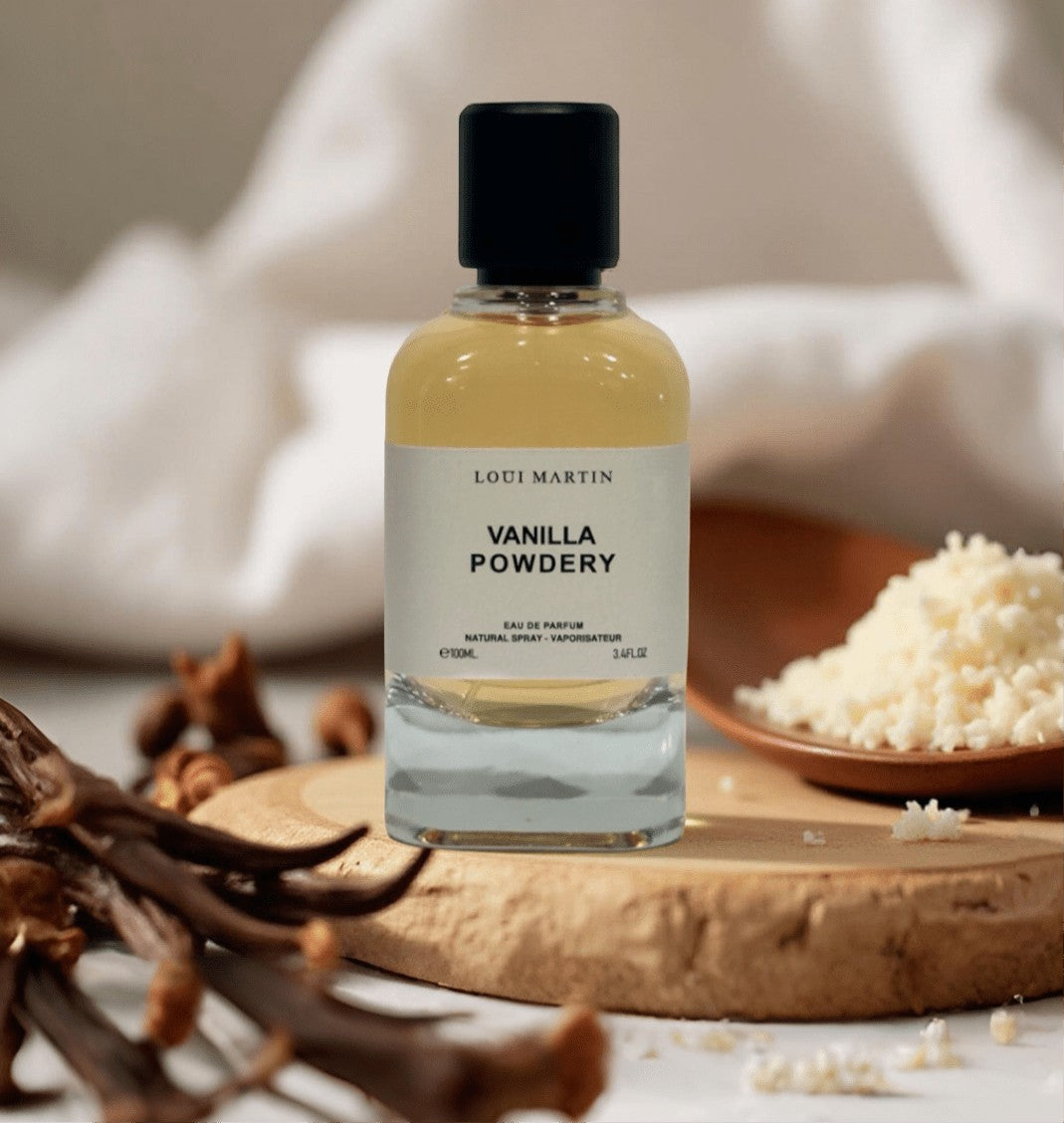 Vanilla Powdery – Parfum doux vanille poudrée et coco lactée 100ml Loui Martin