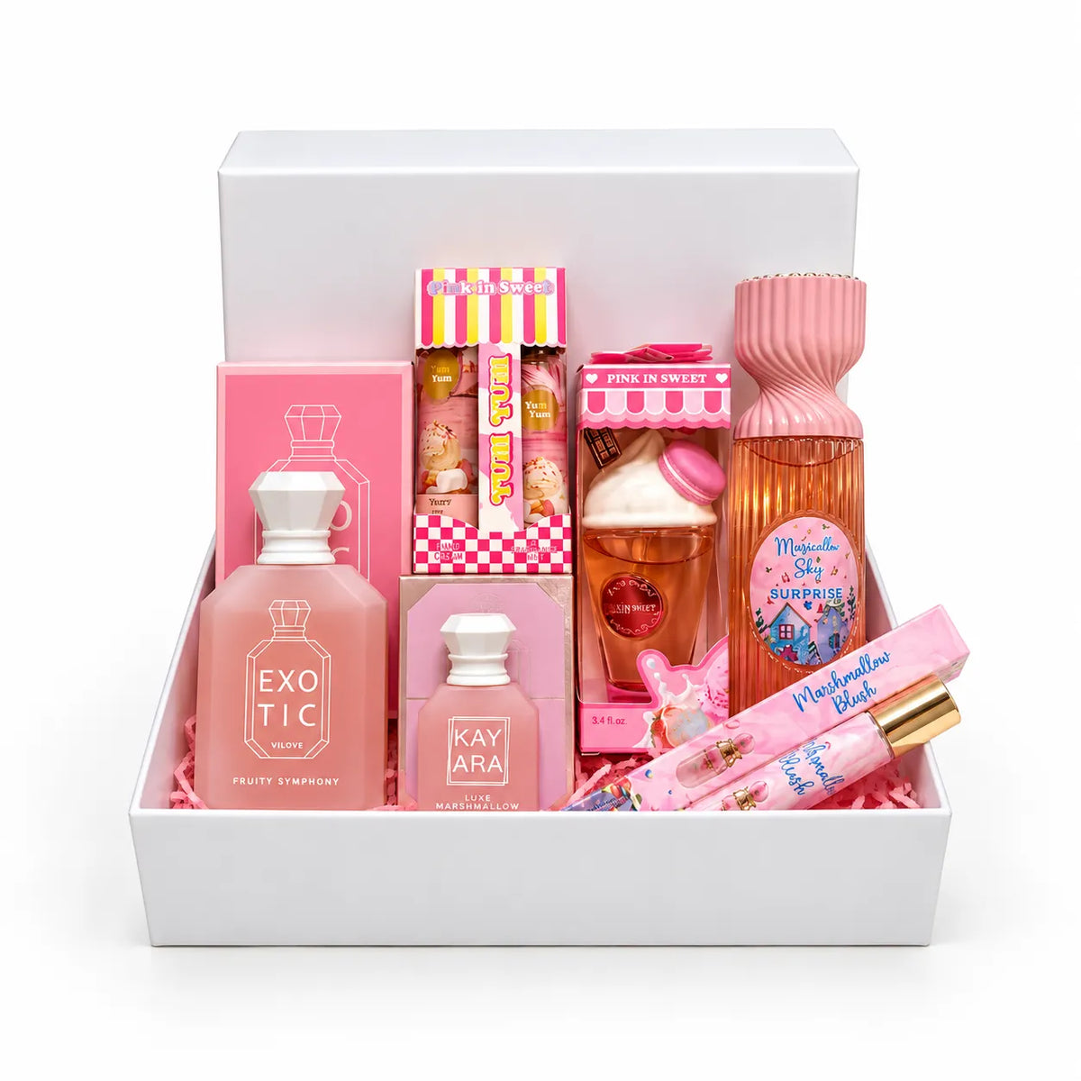 Coffret Parfum Femme Gourmand & Marshmallow - Pink Girly