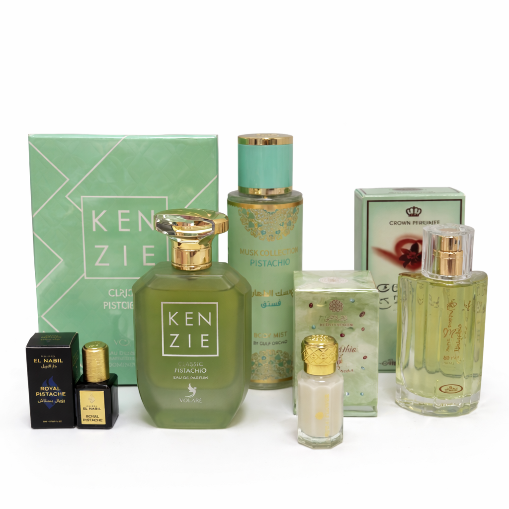 Collection Pistachio – L’Élégance Gourmande des Parfums Orientaux