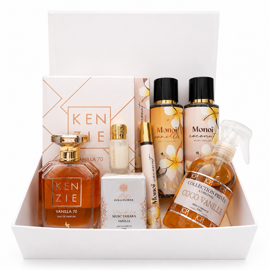 Box vanilla paradise – coffret parfum vanille gourmande solaire Smog senteur