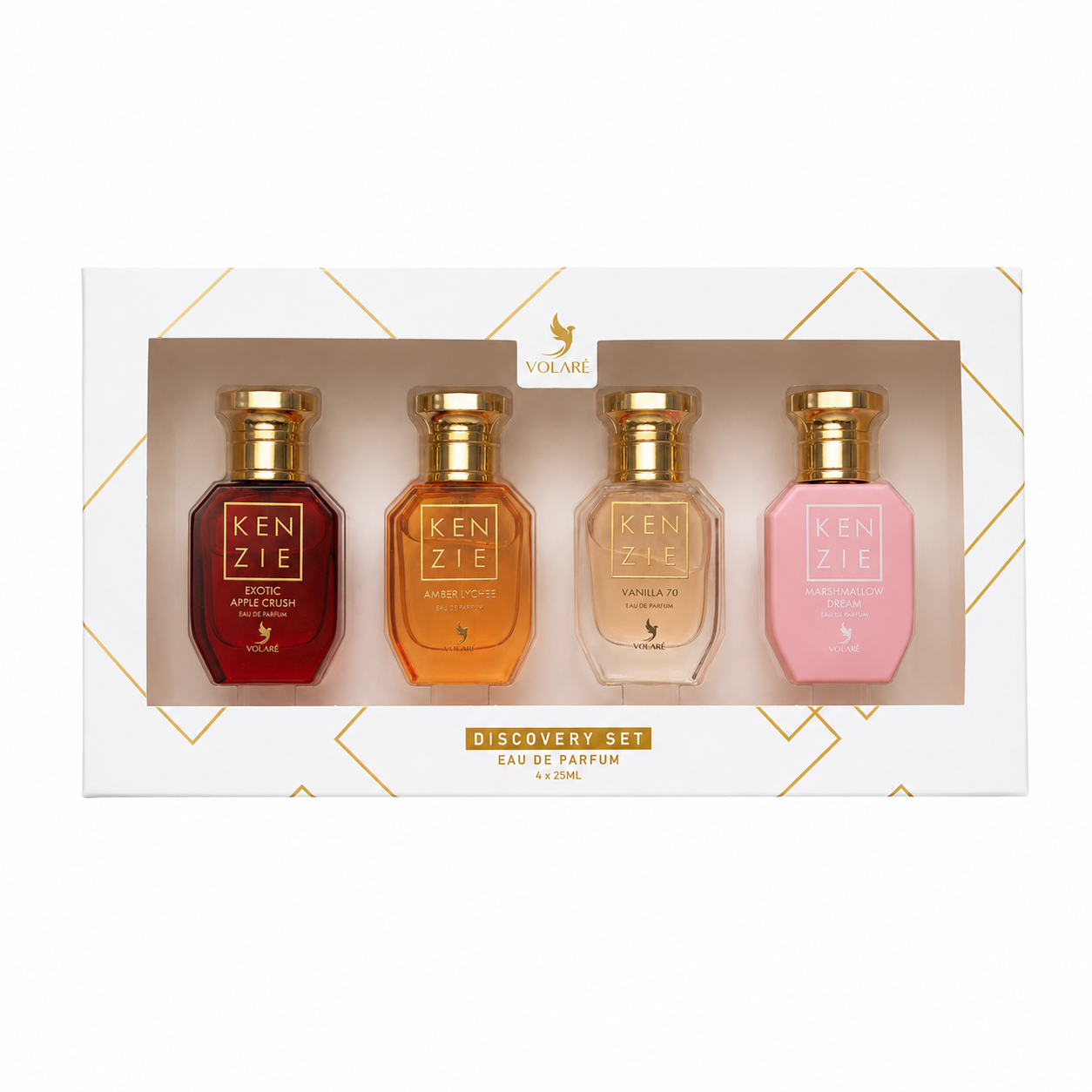 Coffret Discovery Set Kenzie – Volaré | 4 Parfums Eau de Parfum 25 ml