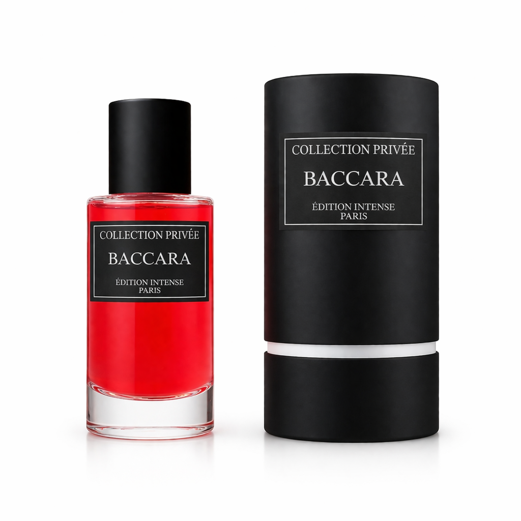 Baccara – Eau de Parfum Mixte Floral & Ambré | Collection Privée Édition Intense