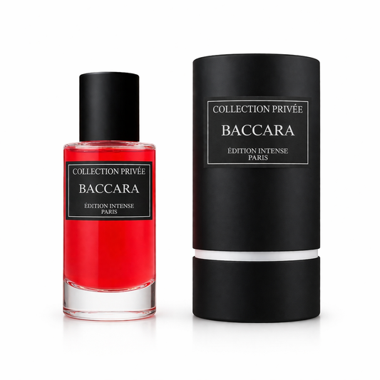 Baccara – Eau de Parfum Mixte Floral & Ambré | Collection Privée Édition Intense