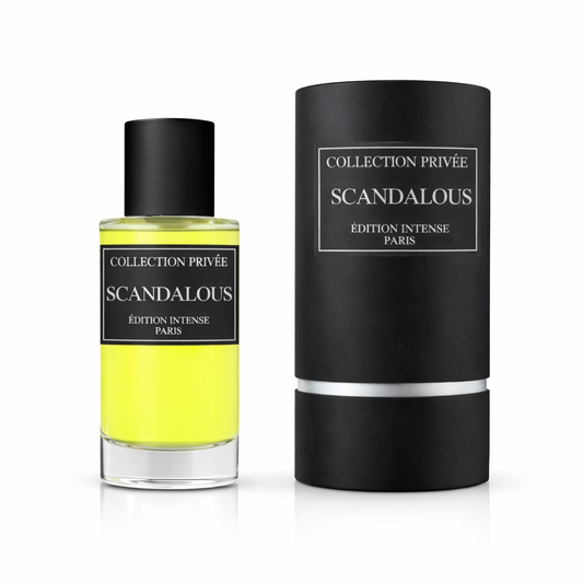 Scandalous – Eau de Parfum Homme Gourmand & Boisé | Collection Privée Édition Intense