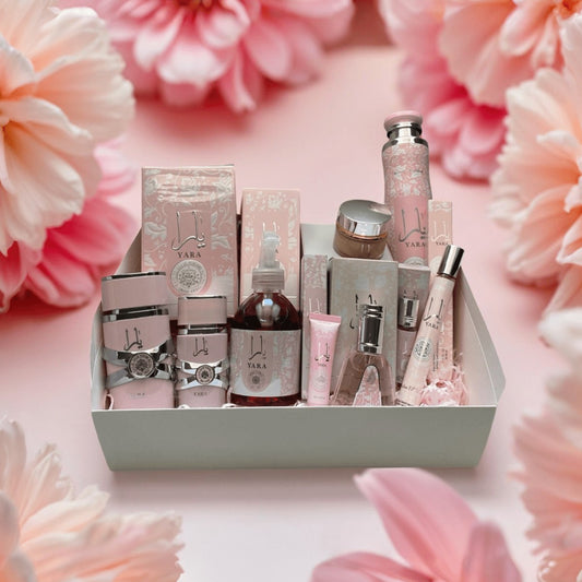 Coffret parfum yara rose complet 