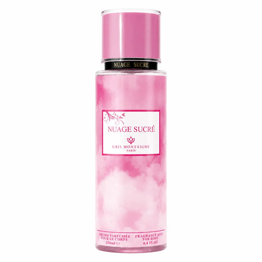 Brume parfumée Nuage Sucré 250ml – Flacon rose Gris Montaigne Paris | Smogsenteur