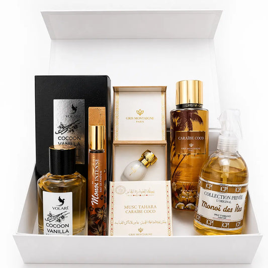 Box parfumée évasion estivale – vanille coco monoï femme Smogsenteur 