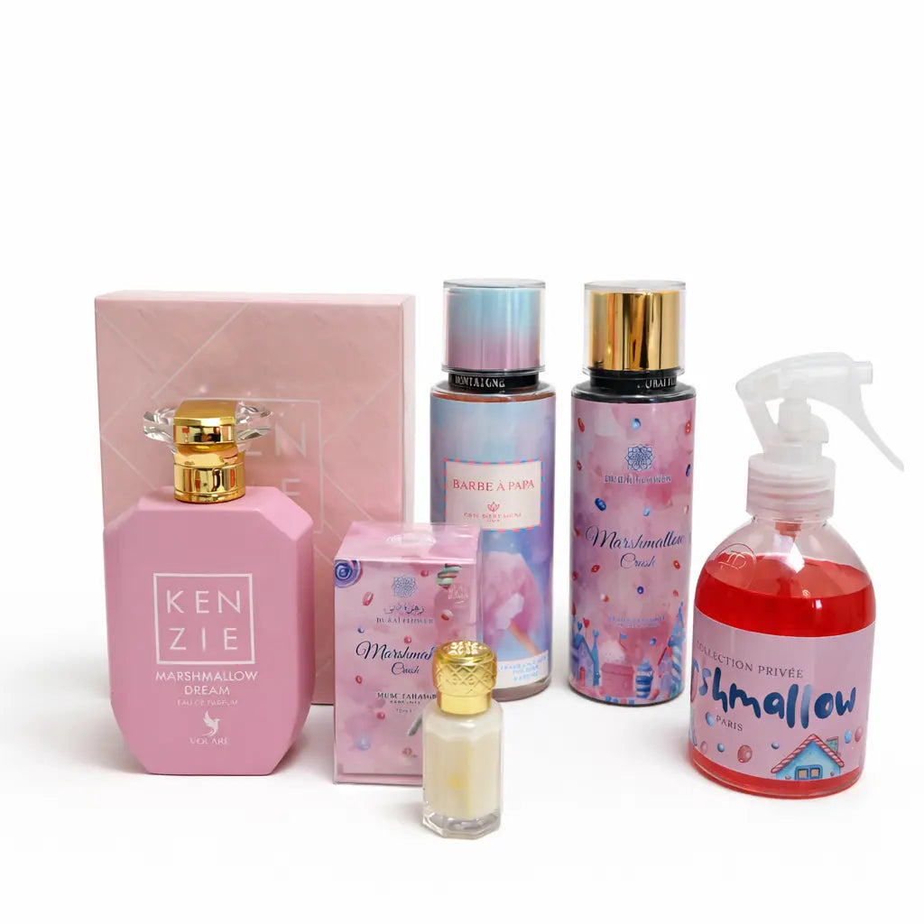 Box parfum gourmand marshmallow – notes sucrées et musquées