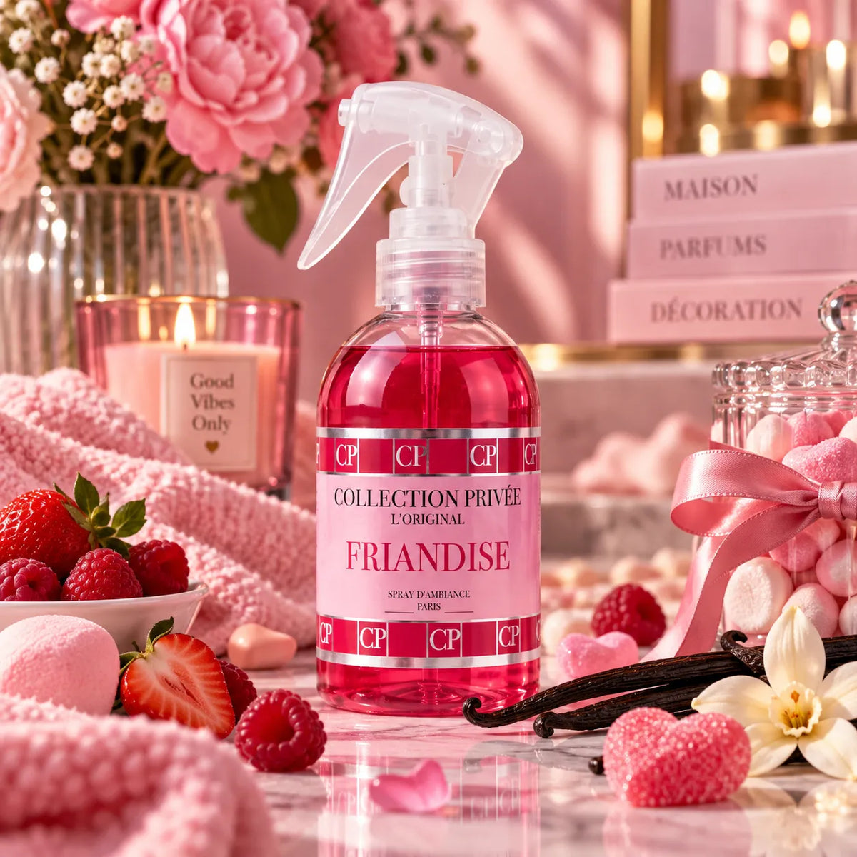Spray d’ambiance Friandise 250 ml Collection Privée aux notes gourmandes