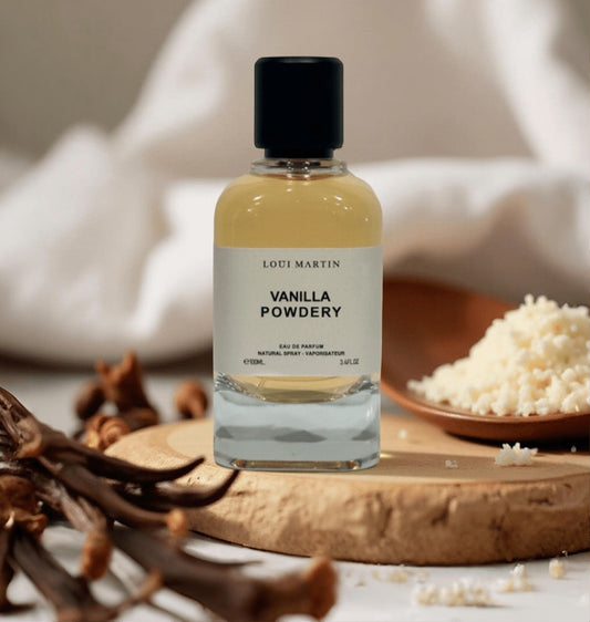 Vanilla Powdery – Parfum doux vanille poudrée et coco lactée 100ml Loui Martin